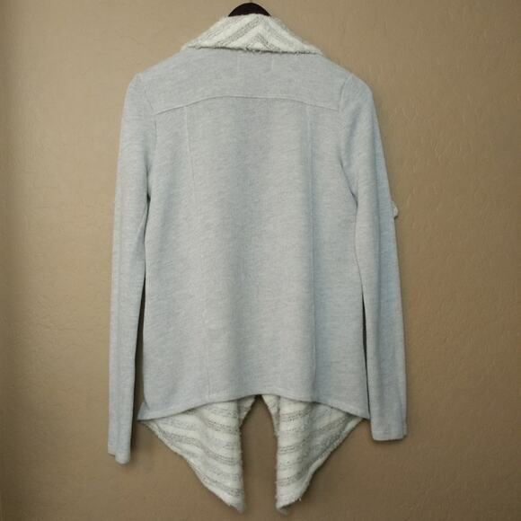 Lucky Brand Waterfall Open Front Textured Cardigan - Picture 6 of 8
